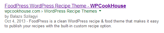 Breadcrumbs SERP