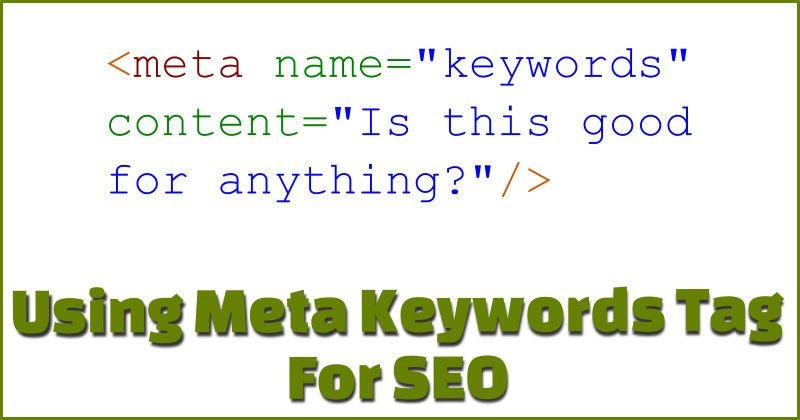 Meta keywords SEO