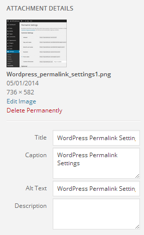 WordPress Media Settings