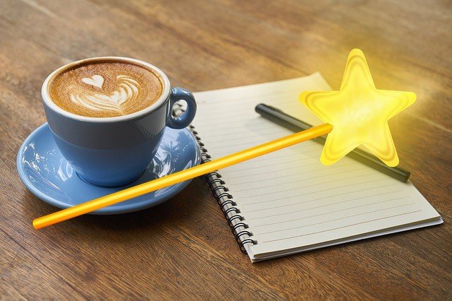 Coffee and magic wand