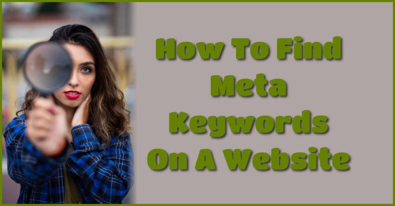 How to find meta keywords on a website