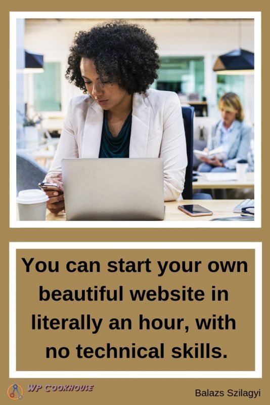 How to start a beautiful website no technical skills
