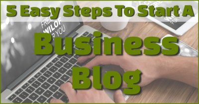 Starting a business blog