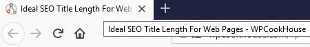 Title in browser