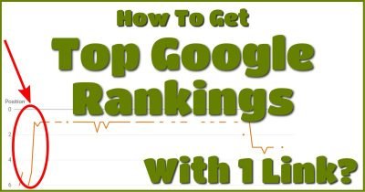How to get top Google rankings with 1 link