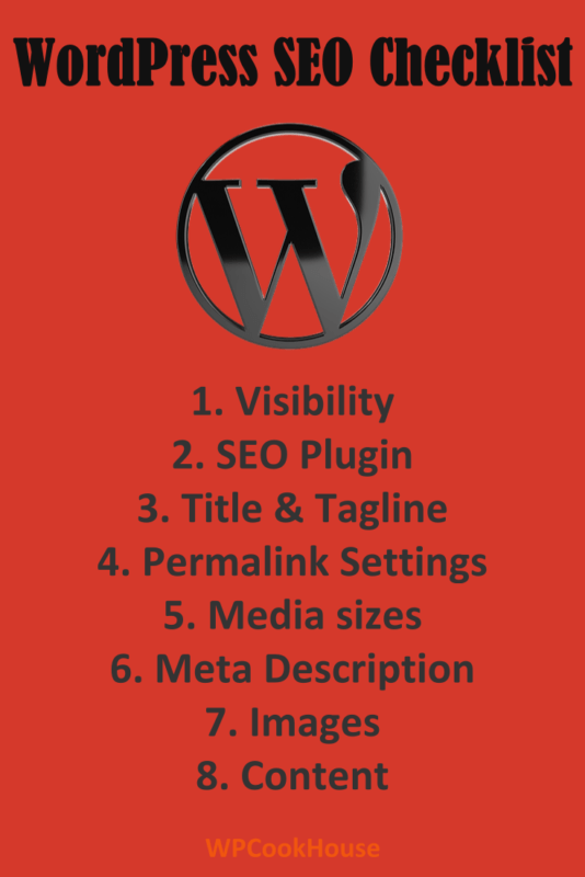 WordPress SEO checklist tips