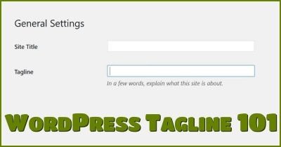 WordPress Tagline 101