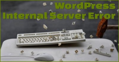 WordPress internal server error